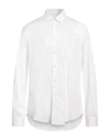 Brian Dales Man Shirt White Size 17 ½ Cotton, Polyamide, Elastane In White