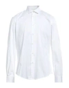 Brian Dales Man Shirt White Size 17 Cotton, Polyamide, Elastane