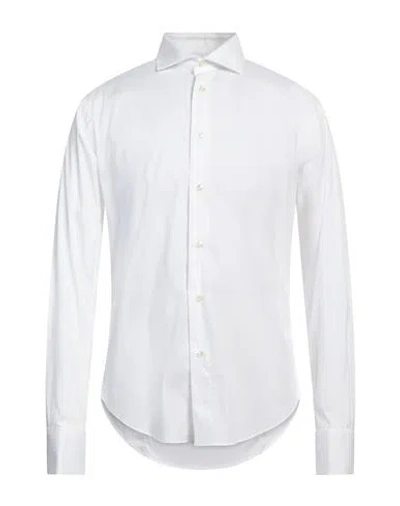 BRIAN DALES BRIAN DALES MAN SHIRT WHITE SIZE 15 COTTON, POLYAMIDE, ELASTANE