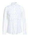 Brian Dales Man Shirt White Size 17 ½ Ramie In White