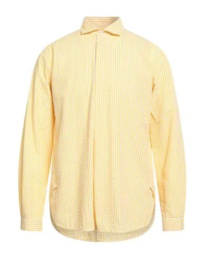 Brian Dales Man Shirt Yellow Size 16 ½ Cotton