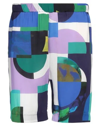 Brian Dales Man Shorts & Bermuda Shorts Blue Size 38 Viscose