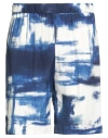 Brian Dales Man Shorts & Bermuda Shorts Blue Size 38 Viscose In Blue