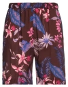 Brian Dales Man Shorts & Bermuda Shorts Chocolate Brown Size 36 Viscose In Brown