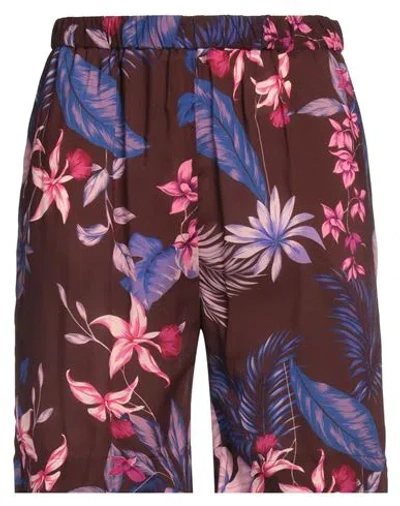 Brian Dales Man Shorts & Bermuda Shorts Chocolate Brown Size 36 Viscose