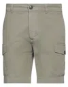 Brian Dales Man Shorts & Bermuda Shorts Military Green Size 30 Cotton, Elastane