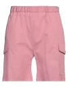 Brian Dales Man Shorts & Bermuda Shorts Pink Size 34 Cotton, Polyamide, Elastane In Pink