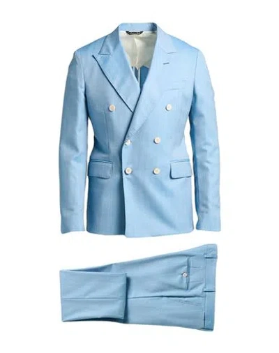 Brian Dales Man Suit Azure Size 44 Wool In Blue