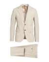Brian Dales Man Suit Beige Size 40 Wool, Polyamide, Silk In Pink