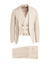 Brian Dales Man Suit Beige Size 44 Wool In Neutral