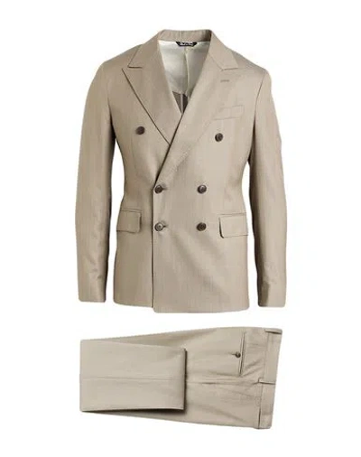 Brian Dales Man Suit Beige Size 44 Wool, Cotton, Silk In Brown