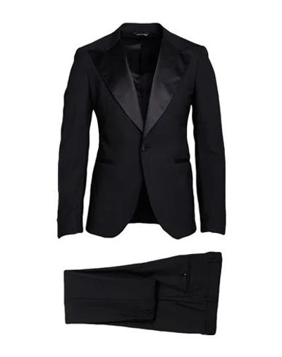 Brian Dales Man Suit Black Size 36 Wool, Silk, Elastane