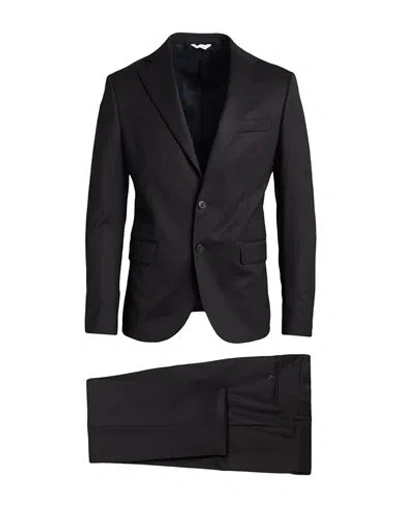 Brian Dales Man Suit Black Size 44 Polyester, Wool, Elastane