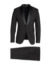 Brian Dales Man Suit Black Size 44 Polyester, Wool, Elastane