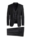 Brian Dales Man Suit Black Size 44 Polyester, Wool, Elastane In Black