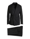 Brian Dales Man Suit Black Size 46 Polyester, Wool, Elastane In Black