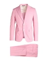 Brian Dales Man Suit Blush Size 40 Cotton, Polyamide, Elastane In Pink
