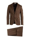 Brian Dales Man Suit Brown Size 38 Wool In Brown