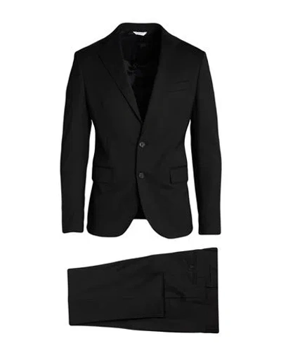 Brian Dales Man Suit Charcoal Size 40 Polyester, Wool, Elastane