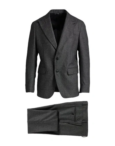 Brian Dales Man Suit Charcoal Size 42 Wool In Black