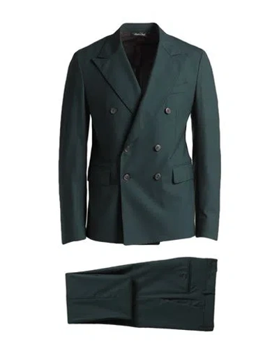 Brian Dales Man Suit Dark Green Size 36 Polyester, Wool, Elastane