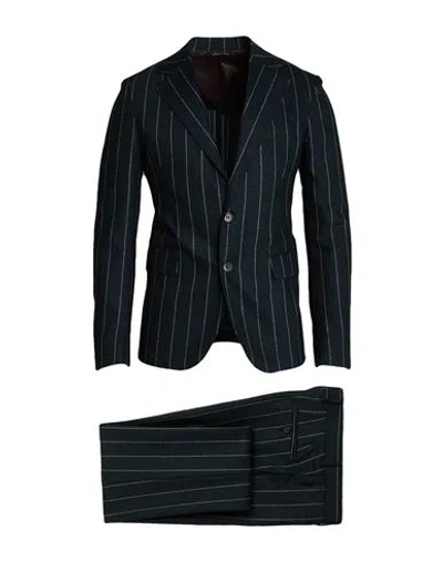 Brian Dales Man Suit Dark Green Size 44 Wool, Cashmere