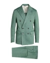 Brian Dales Man Suit Green Size 44 Linen, Wool In Gray