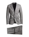 Brian Dales Man Suit Grey Size 44 Wool, Elastane In Gray
