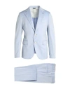 Brian Dales Man Suit Light Blue Size 38 Wool