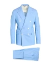 Brian Dales Man Suit Light Blue Size 42 Cotton, Polyamide, Elastane