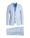 Brian Dales Man Suit Light Blue Size 42 Wool In Blue