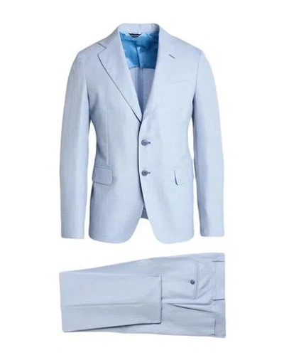 Brian Dales Man Suit Light Blue Size 42 Wool