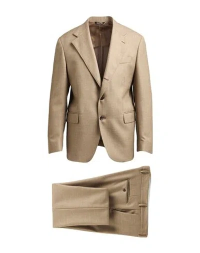 Brian Dales Man Suit Light Brown Size 42 Wool In Gold