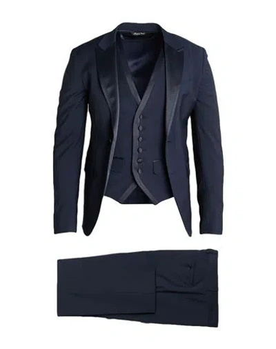 Brian Dales Man Suit Midnight Blue Size 34 Wool, Polyester, Elastane