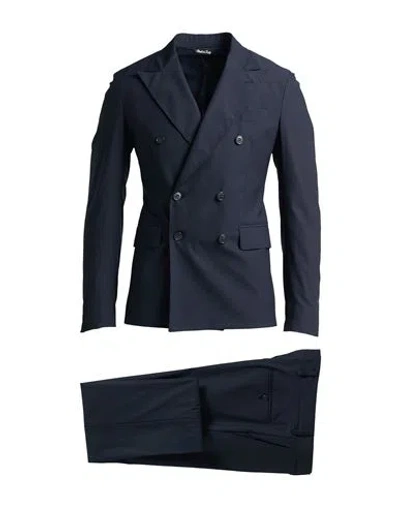Brian Dales Man Suit Midnight Blue Size 36 Wool, Polyamide, Elastane