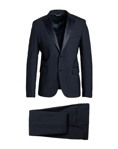 Brian Dales Man Suit Midnight Blue Size 38 Wool, Polyamide, Elastane