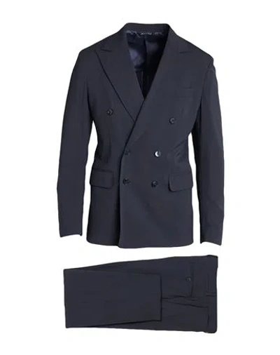 Brian Dales Man Suit Midnight Blue Size 42 Polyamide, Elastane