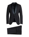 Brian Dales Man Suit Midnight Blue Size 44 Polyester, Wool, Elastane In Black