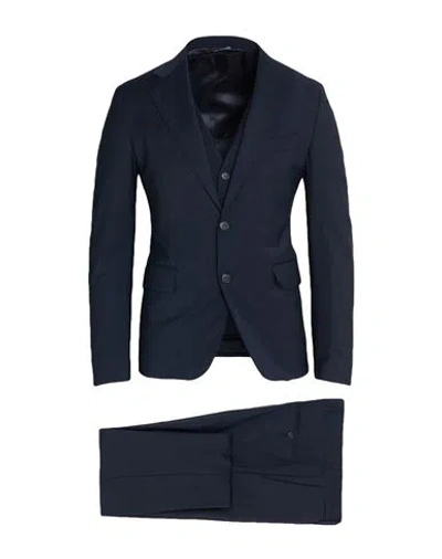 Brian Dales Man Suit Midnight Blue Size 44 Wool, Polyester, Elastane