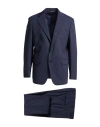 Brian Dales Man Suit Midnight Blue Size 46 Polyester, Wool, Elastane In Blue