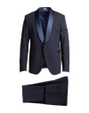 Brian Dales Man Suit Midnight Blue Size 48 Polyester, Wool, Elastane In Blue