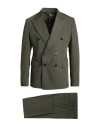 Brian Dales Man Suit Military Green Size 44 Polyester, Wool, Polyamide, Elastane In Green