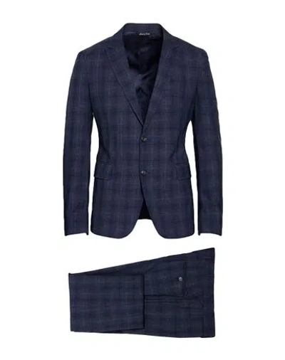 Brian Dales Man Suit Navy Size 38 Wool, Silk, Linen