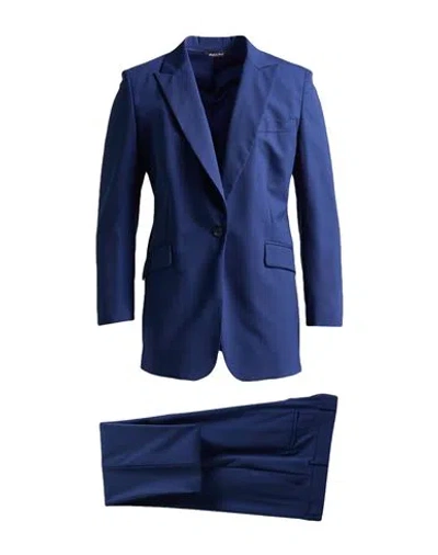 Brian Dales Man Suit Navy Size 40 Polyester, Wool, Elastane In Blue