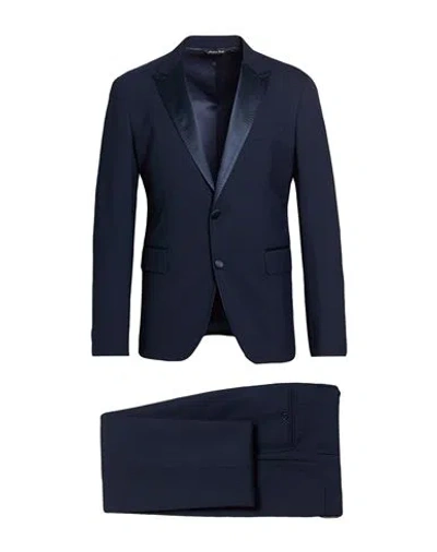 Brian Dales Man Suit Navy Size 42 Wool In Blue