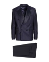 Brian Dales Man Suit Navy Size 42 Wool, Elastane In Blue