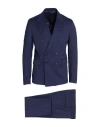 Brian Dales Man Suit Navy Size 44 Polyester, Wool, Elastane In Blue