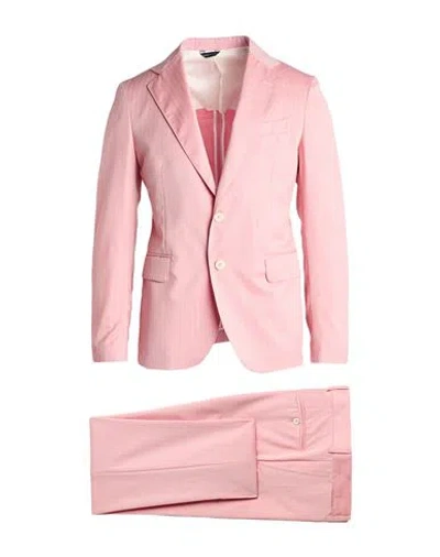 Brian Dales Man Suit Pink Size 40 Wool