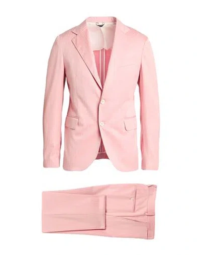 Brian Dales Man Suit Pink Size 42 Wool