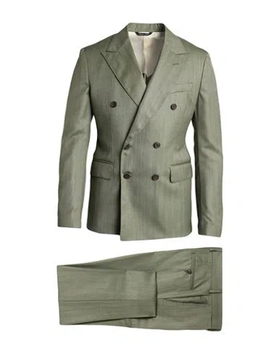Brian Dales Man Suit Sage Green Size 38 Wool